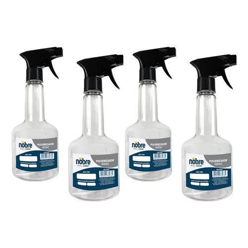 Kit 4 Borrifador Pulverizador Frasco 500Ml Gatilho Manual - SKU: PRDXTE3MERBO4BRK