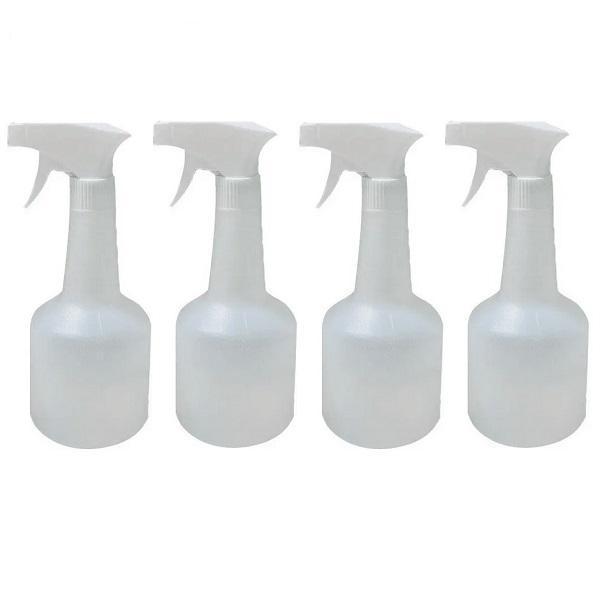 Kit 4 Frascos Borrifador Pulverizador 500Ml Válvula Branco - SKU: PRDQT6VN5AK1CA9P