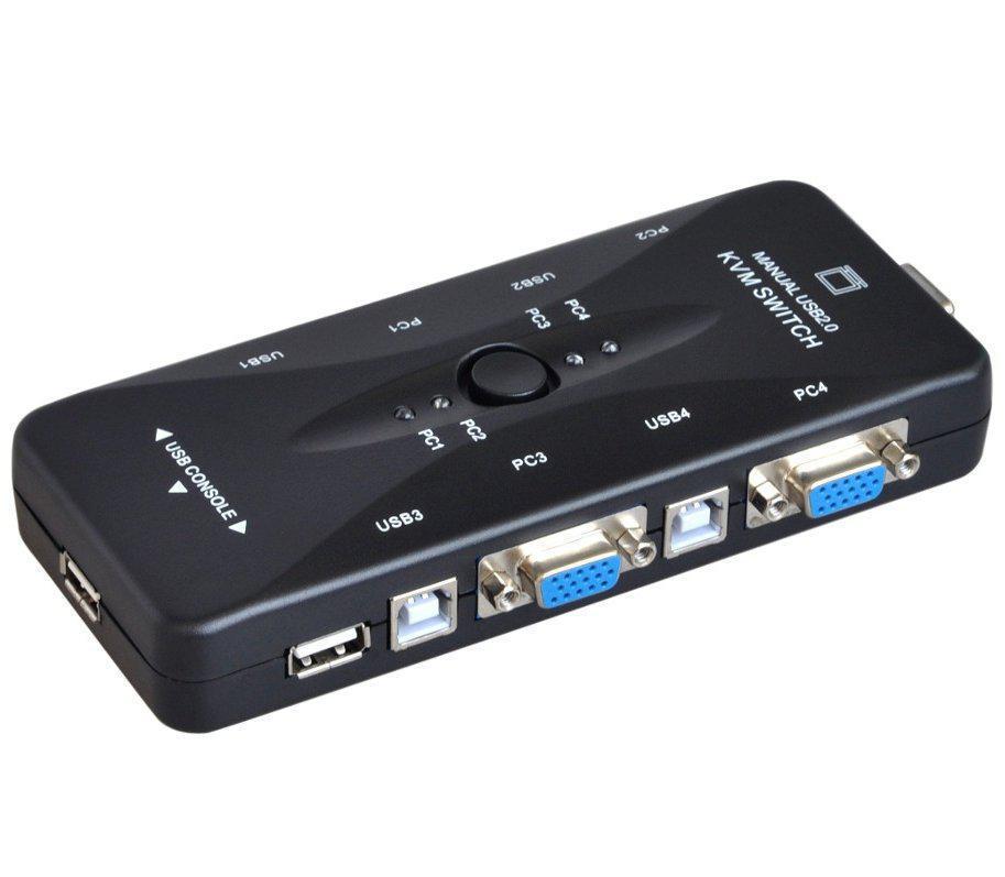 Chaveador Kvm Vga Usb 4 Portas - SKU: PRDGQ6Q6ALTUPCVB