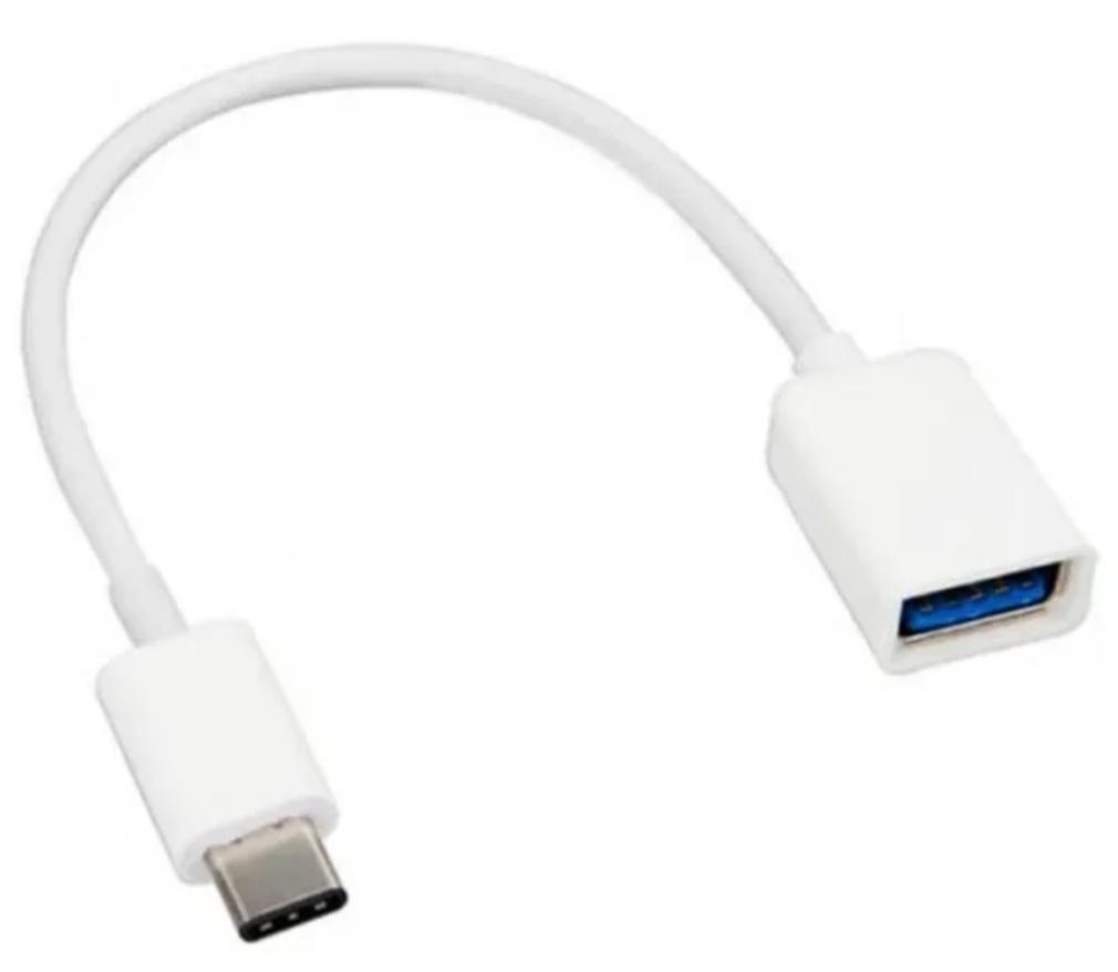 Cabo Adaptador Otg Usb (Fêmea) X Tipo C (Macho) Pendrive - SKU: PRDE59X5CIOJVFW8