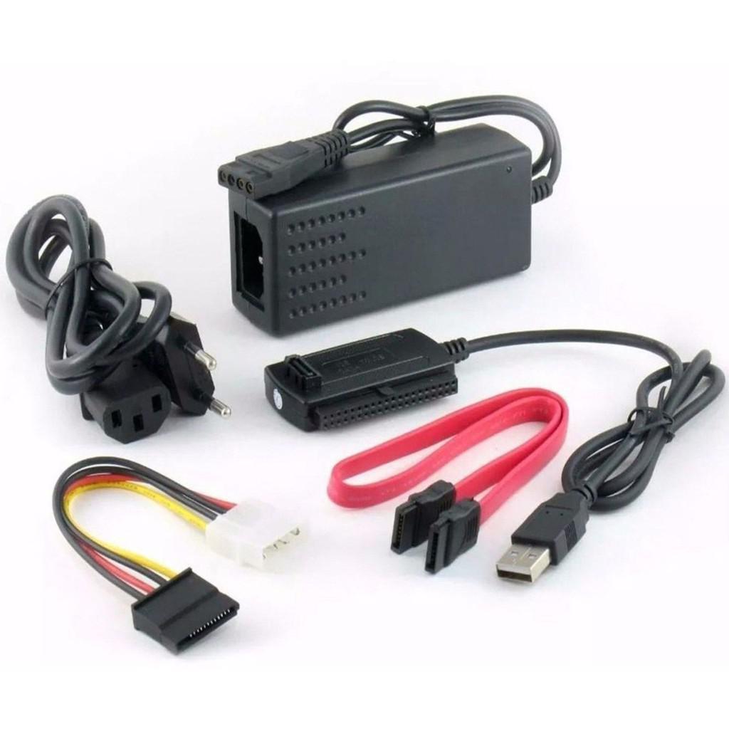 Cabo Adaptador Usb 2.0 Hd Conversor Ide Sata Fonte 3 Em 1 - SKU: UGUIGGUGUV