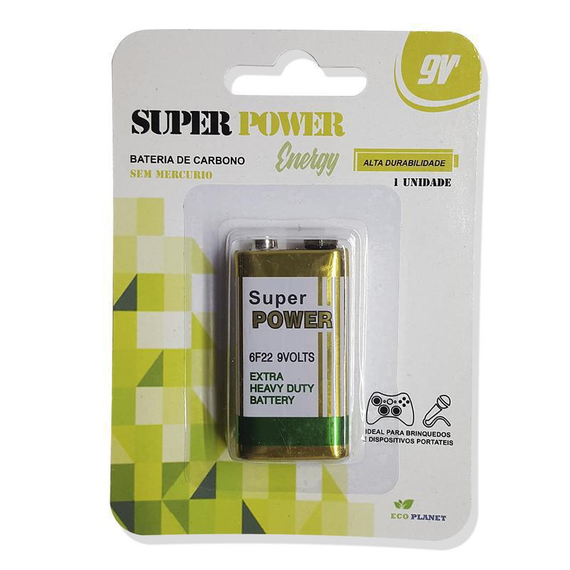 Bateria 9V Super Power Alkaline - SKU: PRDGGGIJ5WBKPO6S
