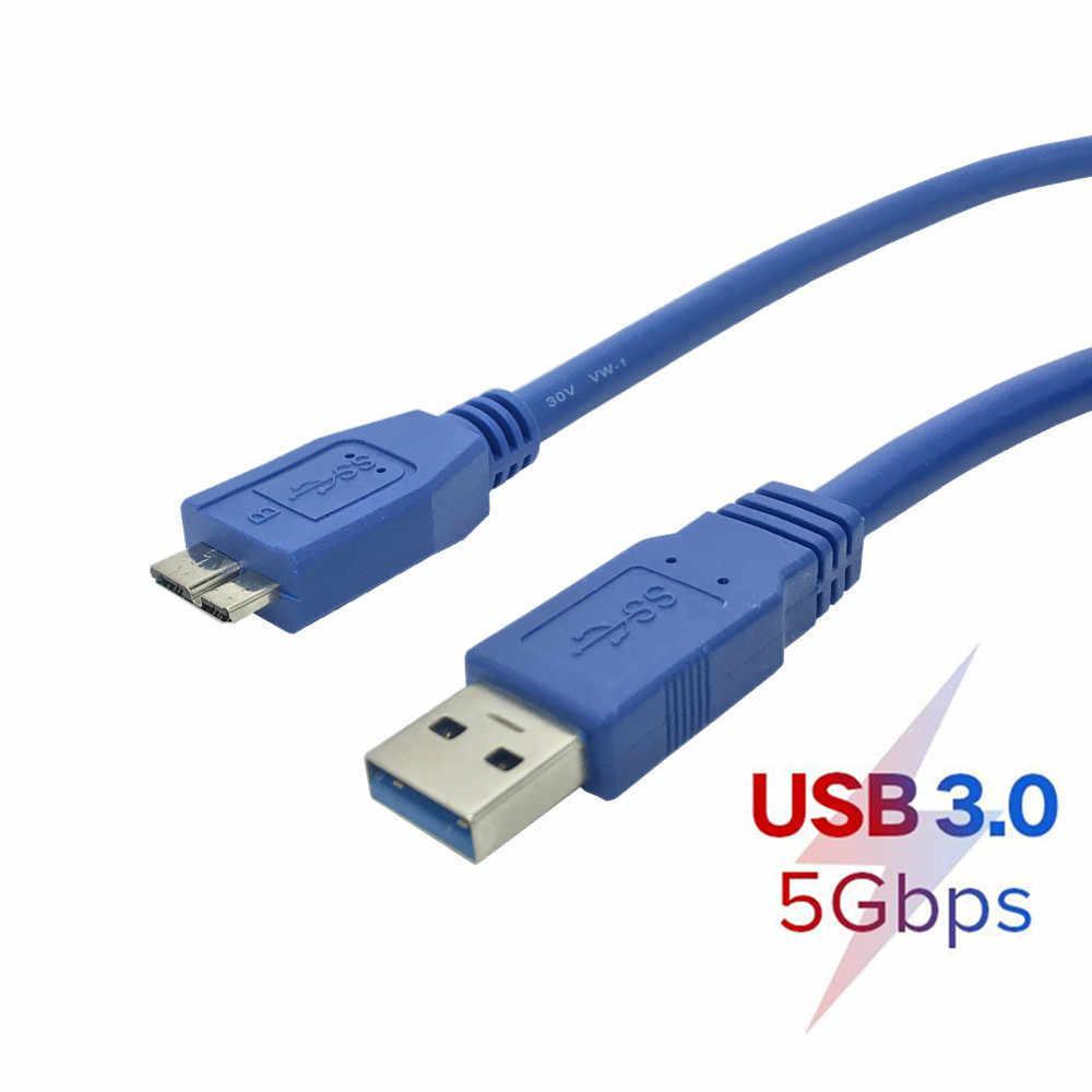Cabo Micro Usb 3.0 5Gbps Para Hd Externo 1 Metro - SKU: DFTYTIYU657A