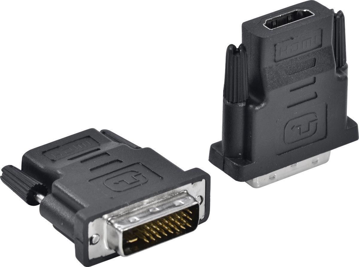 Adaptador Dvi 24+1 Macho Para Hdmi Femea Ahf-Dvi - SKU: PRDC0JEURK7M09OA