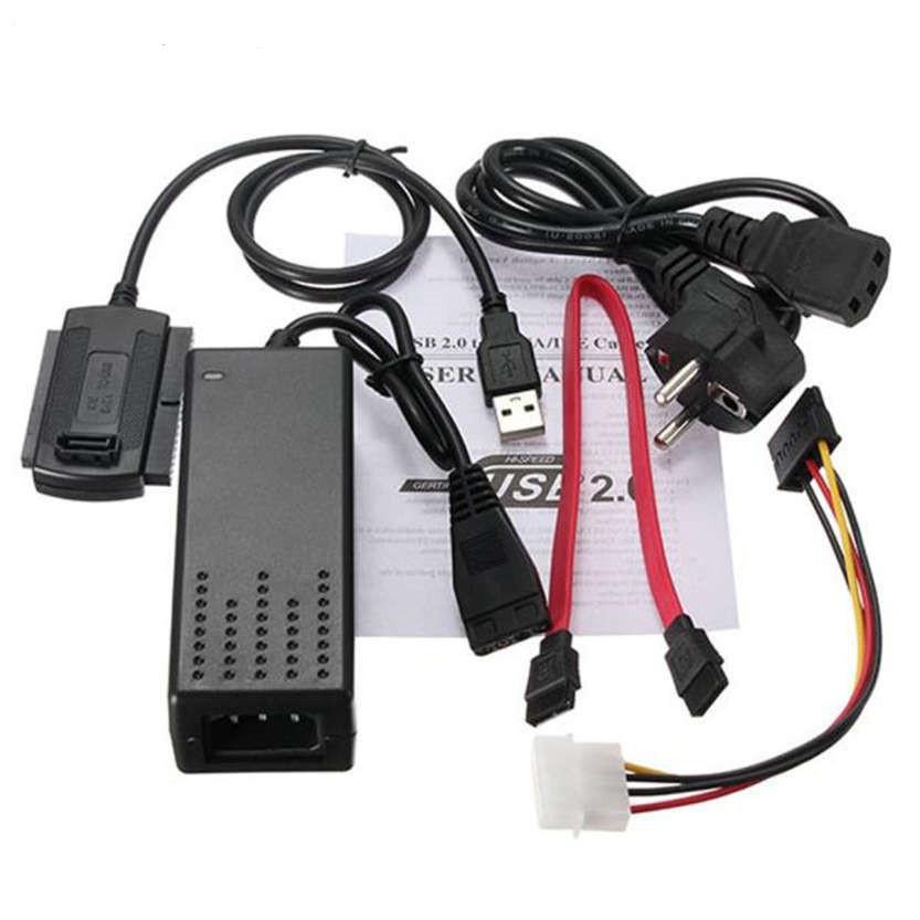 Kit Cabo Adaptador Conversor Sata Ide Para Usb 2.0 Com Fonte - SKU: PRDJYDJ707JUKVYR