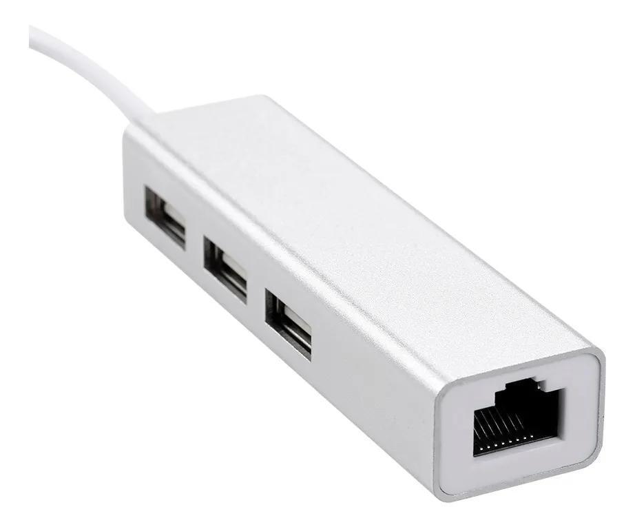 Hub Saida Tipo-C Com Três Entradas Usb - SKU: PRDNA6NTMCTCMM5N