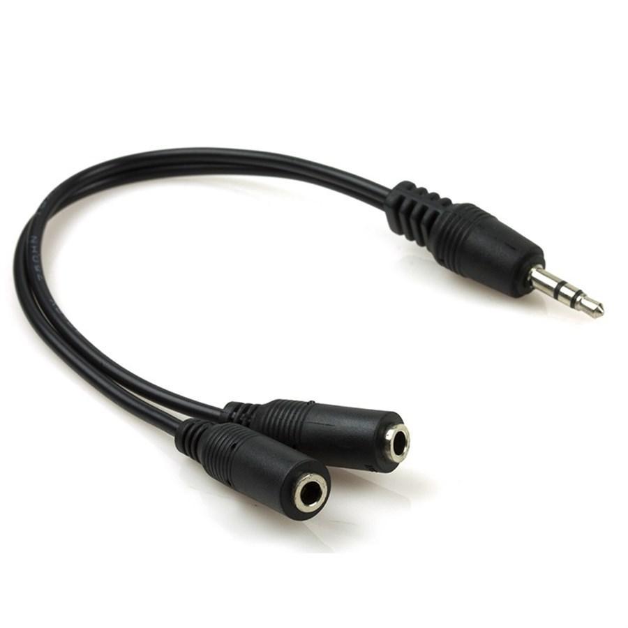 Cabo adaptador de Áudio 1 P2 Macho 2x P2 Fêmea - SKU: PRDZKO1RZTQEGEI9