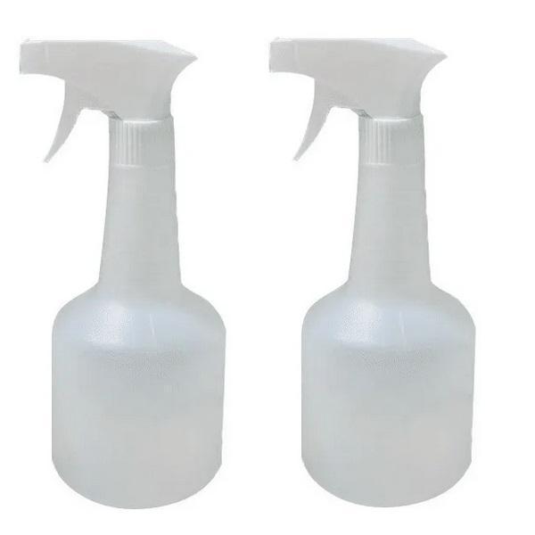 Kit 2 Frascos Borrifador Pulverizador 500Ml Válvula Branco - SKU: PRD98S4941R2GNZS