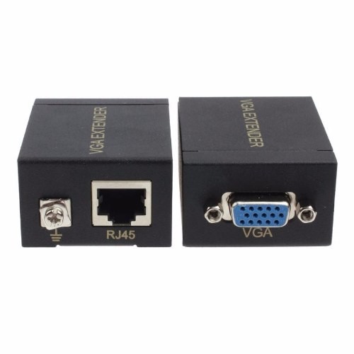 Adaptador Extensor Vga Par Lan Cat5 Cat6 Rj45 Rede 60M 1080P - SKU: PRDCU9H2EI9RQL84