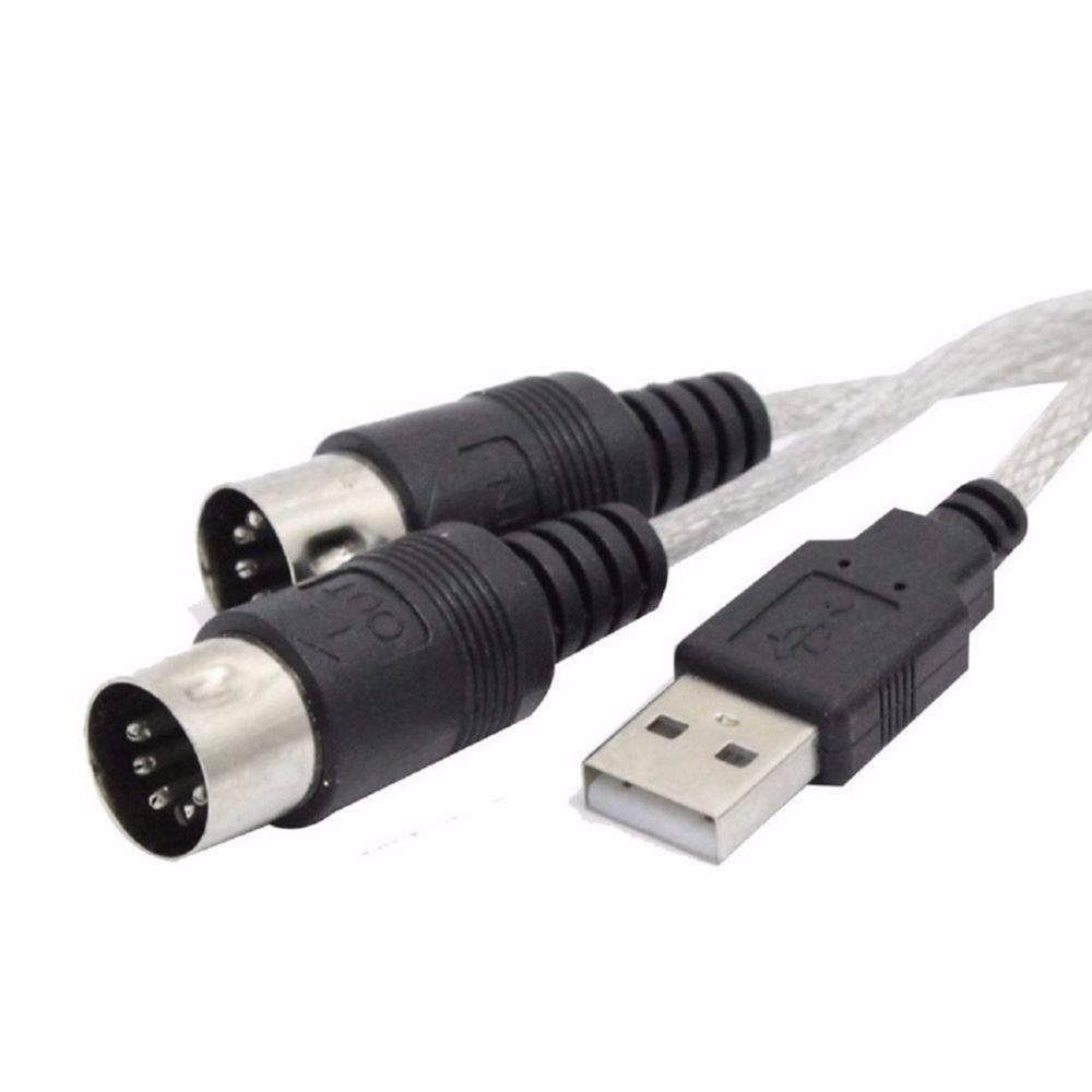 Cabo Conversor Adaptador Midi Usb Pc Áudio Conector In Out - SKU: PRDLRRMUXDINHY6Z
