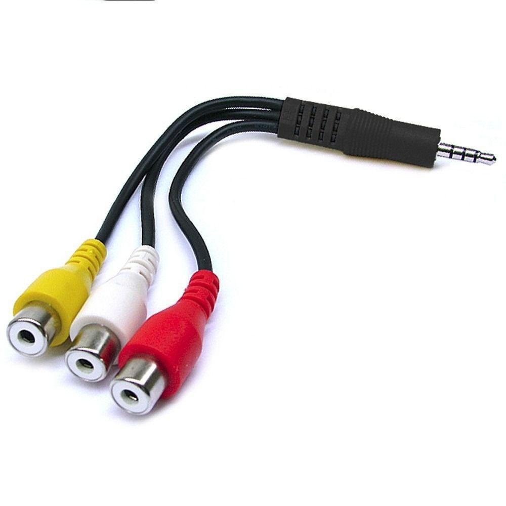 Cabo Adaptador P Tv Av P3 X 3 Rca Fêmea - SKU: PRDHJ8N7MZ3JX3XW