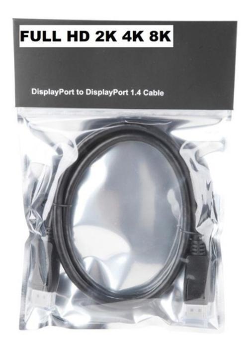 Displayport Cable 1.4 5.9Ft 4K 8K 144Hz Hbr3 40Gbps Approved - SKU: 6015936848873bdfgd