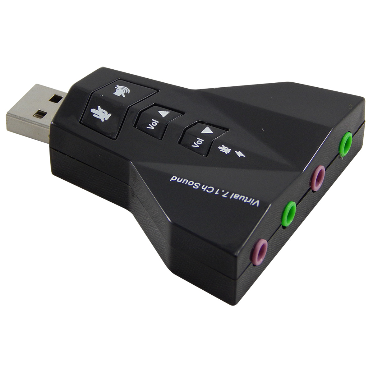 Placa de som USB 7.1 Canais Exbom Usom-20 - SKU: PRD0J2JRXBH5AR05
