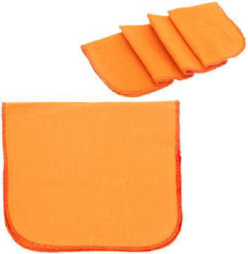 Flanela Laranja Com 12 Peças 26X46Cm - SKU: PRDVEPUL7BOARGVH