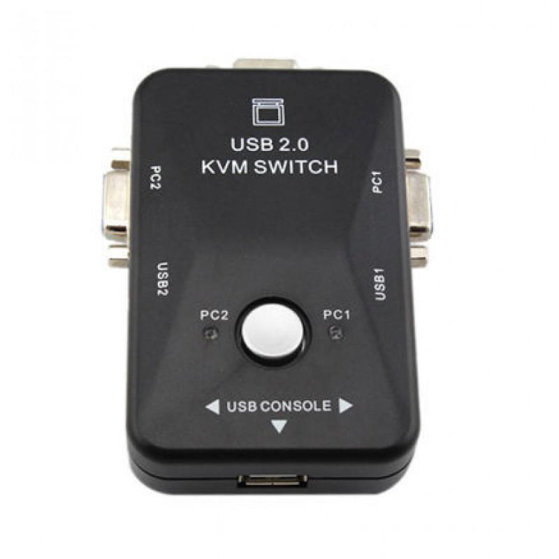 Chaveador Switch Kvm 2 Portas entrada Vga e Usb - SKU: PRDLX6UNGC371NNT