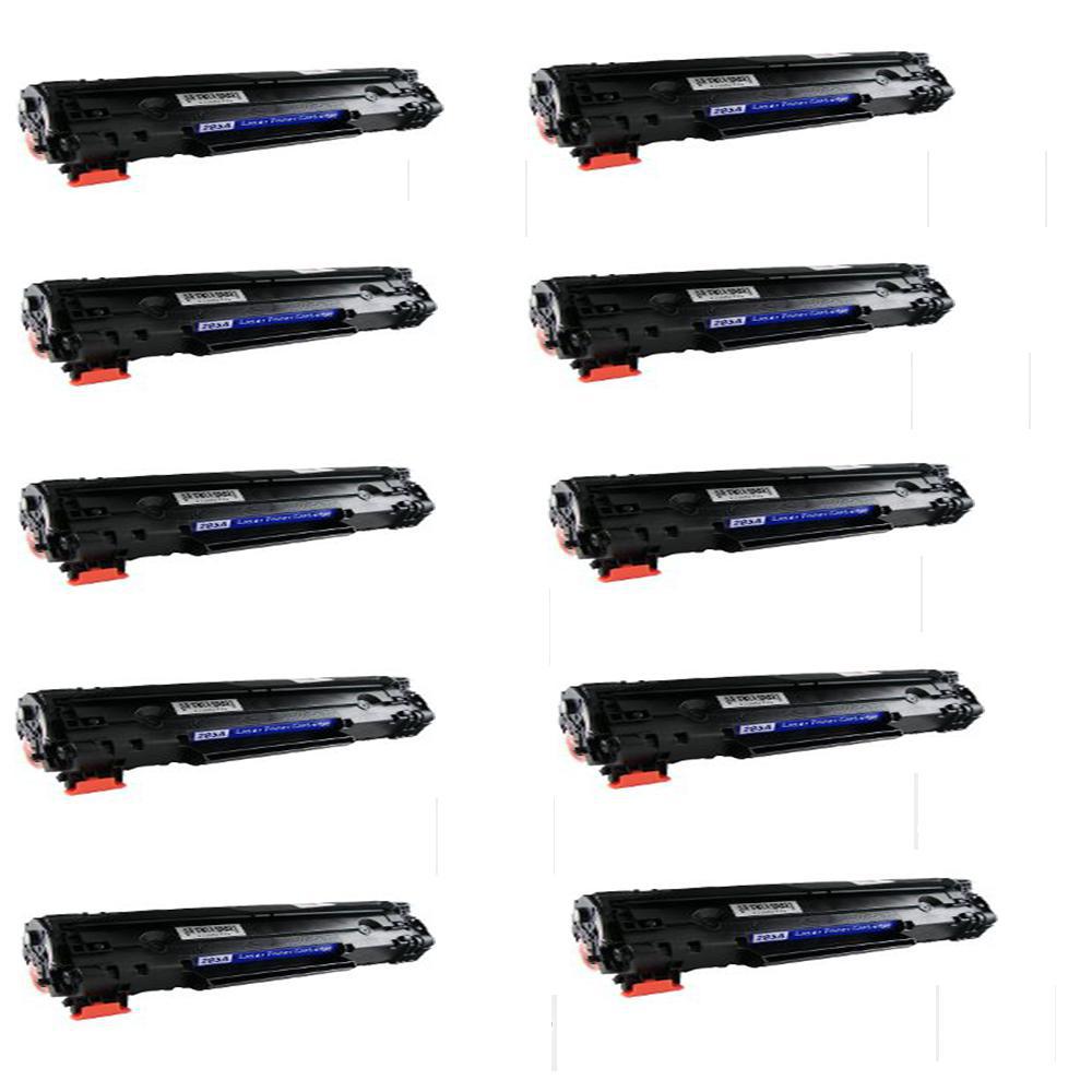Kit 10 Toner Hp 85A Ce285A Universal Preto Compativel - SKU: PRD4AC7EQ8X51QMD