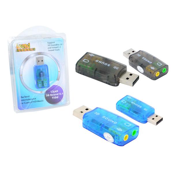 Adaptador De Som USB 5.1 SOM 5.1 AC-3 AD0085 - SKU: PRDLNJHJHTK96Z3M