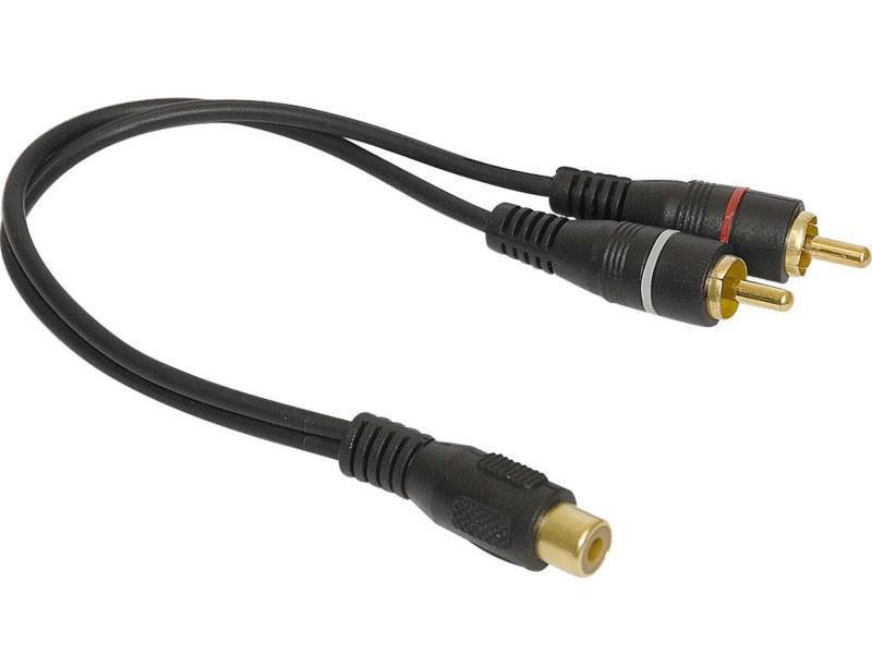 CABO Y 2 MACHO RCA X 1 FEMEA RCA 25cm - SKU: PRDTUAAYABXHWUIK
