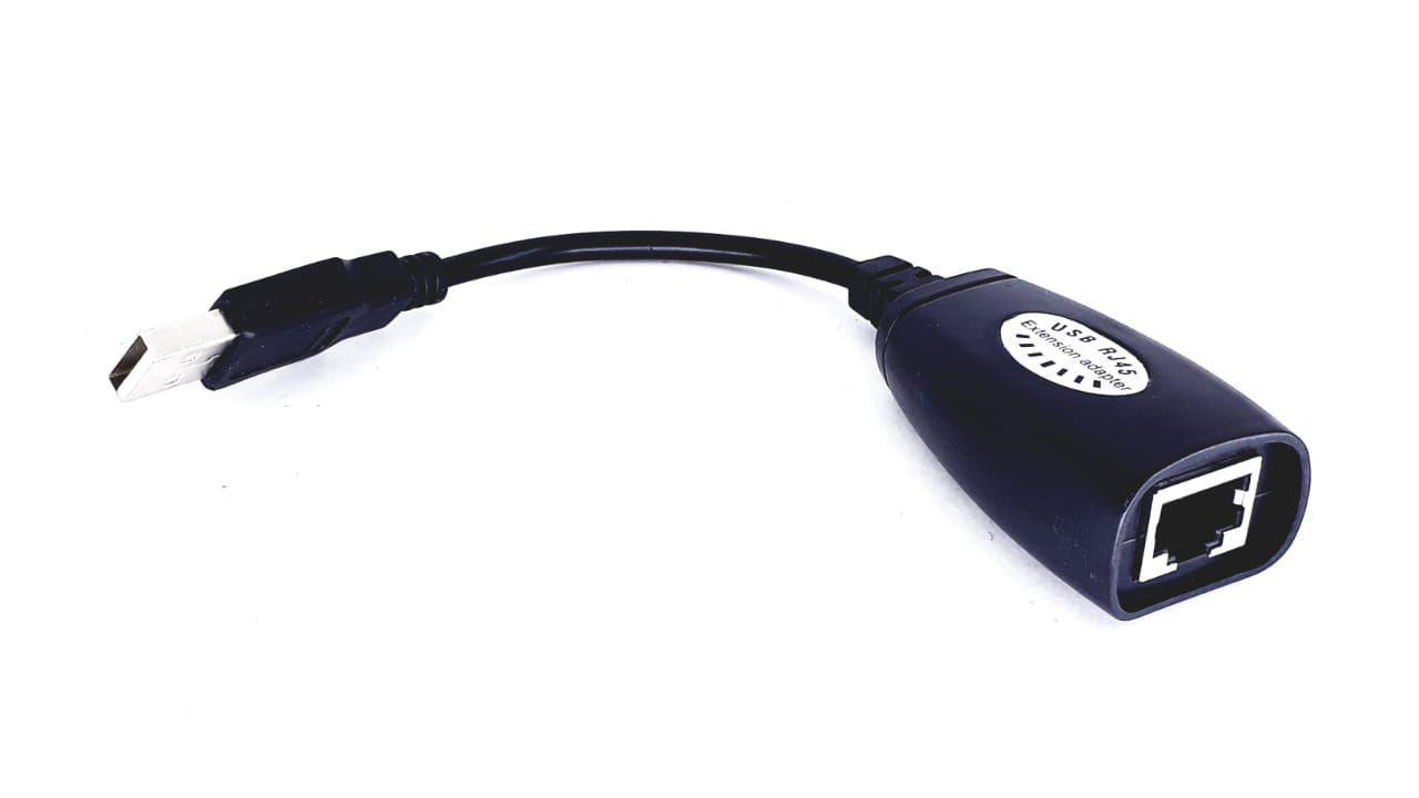 Adaptador Extensor Usb 2.0 Via Rj45 Preto Para Cabo De Rede - SKU: PRDTYY6GWUDWMYQS