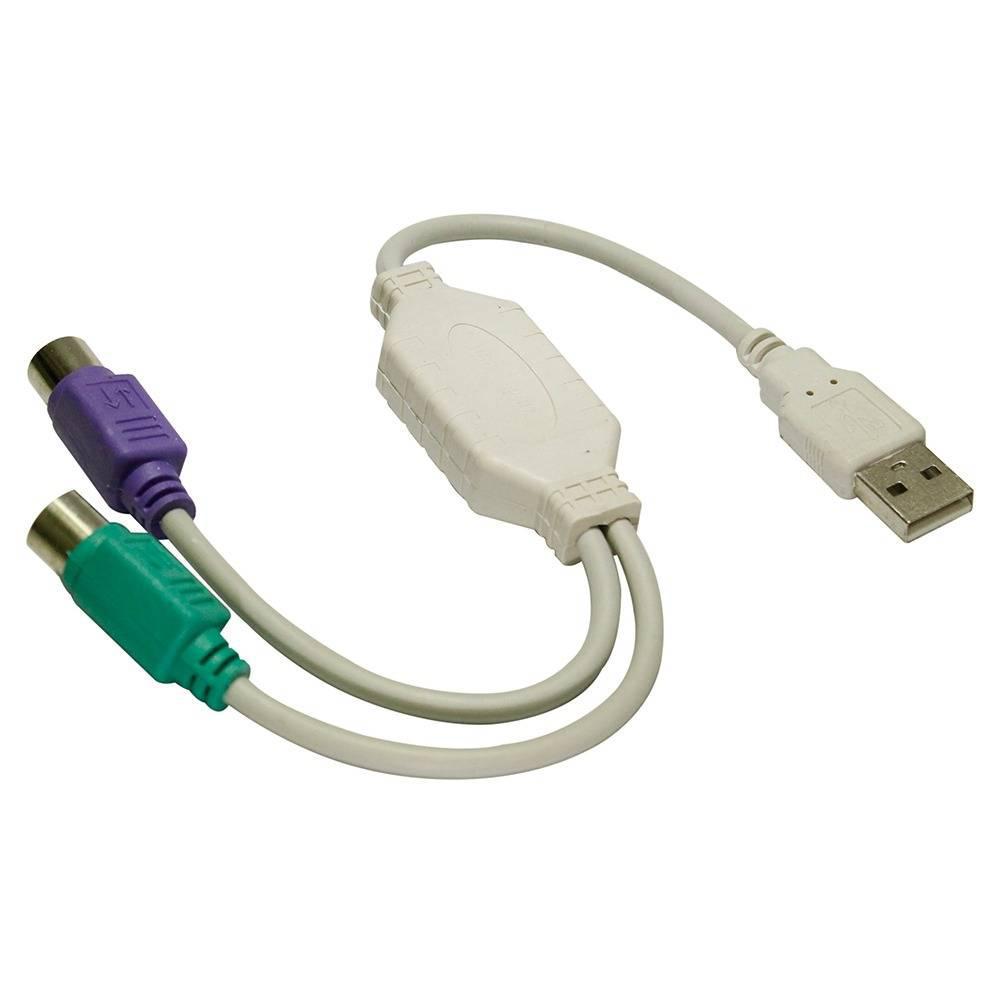 Cabo Adaptador Conversor USB x PS2 duas portas Teclado Mouse - SKU: PRDSH5ENXX8WARDK