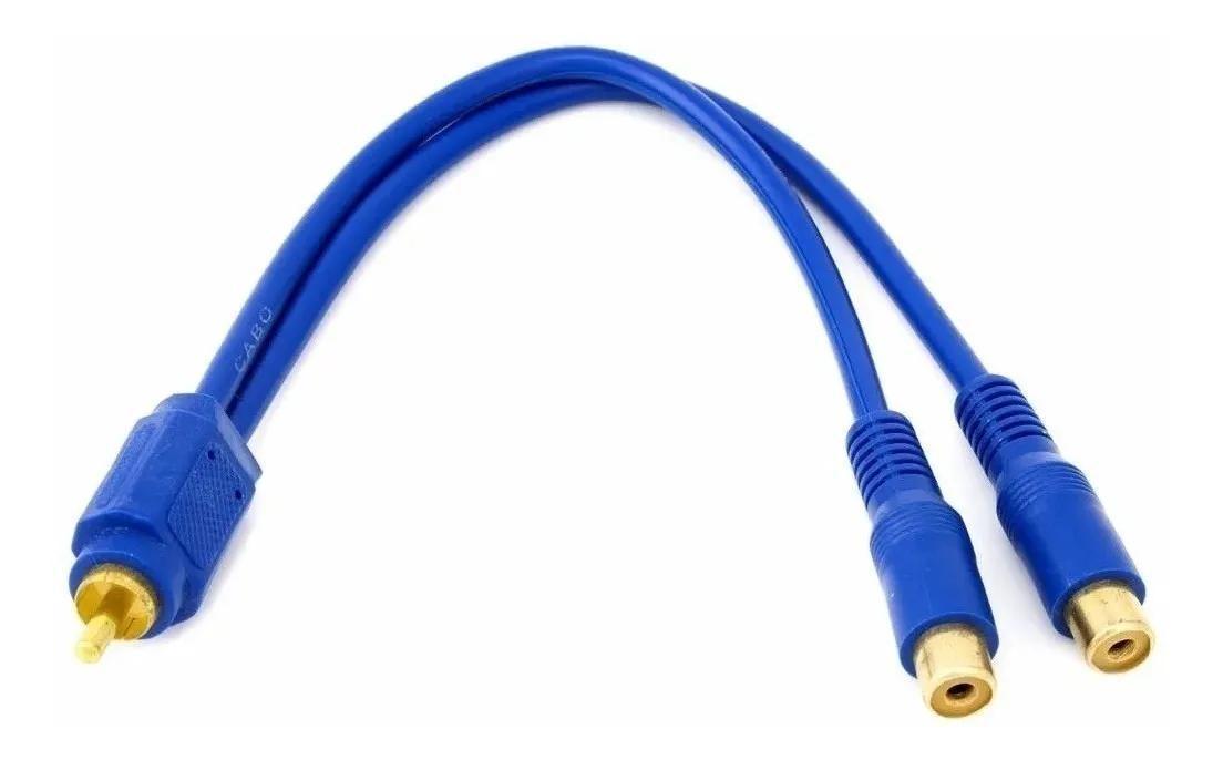 Cabo Y Com 2 Rca Fêmea + 1 Rca Macho 20Cm - SKU: PRDKQJN6DTLOIBMN