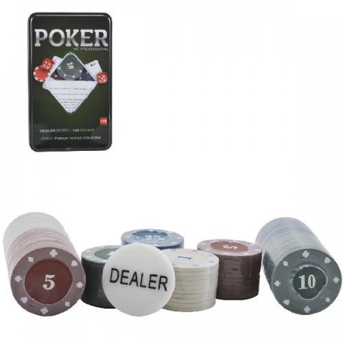 Kit Poker Profissional Super Luxo na Lata 0832 - SKU: PRDOJWAEIJG8LWST