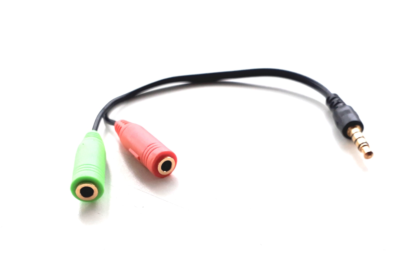 Adaptador Splitter Headset Fone Microfone P2 X P3 Áudio - SKU: PRDM00PLI61W76V9