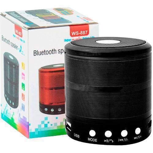 Mini Caixa De Som Portátil 887 Bluetooth Mp3 Fm Sd Usb Preto - SKU: PRD5CAJASV8AOA61