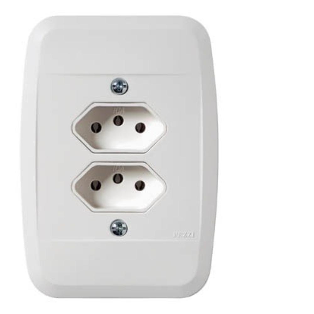 Tomada Dupla 2P+T 10A 250V Pezzi 40114 - SKU: PRD6NUARYHY5Z5ZT