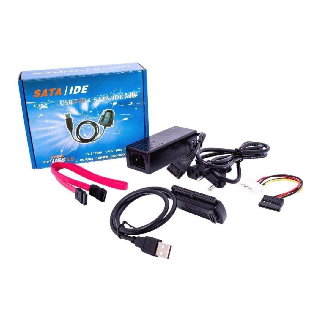 Cabo Adaptador Usb 2.0 Hd Conversor Ide Sata Fonte 3 Em 1 - SKU: PRD923KGGDK43B5P
