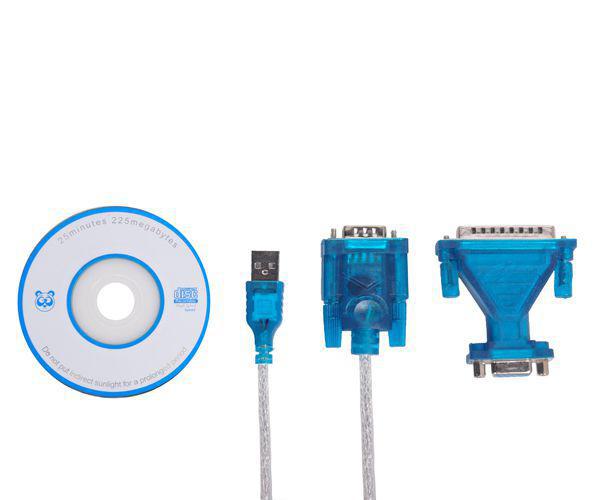 Kit Cabo Conversor Usb Serial Rs232 Macho E Adaptador Db9 - SKU: PRD7VDPS48YFBB3B