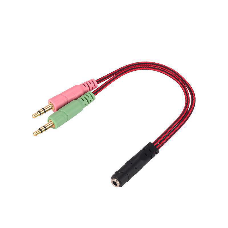 Cabo Adaptador De Audio Headset 1 P3 Fêmea X 2 P2 Macho - SKU: PRD5TIR3U0S2518B