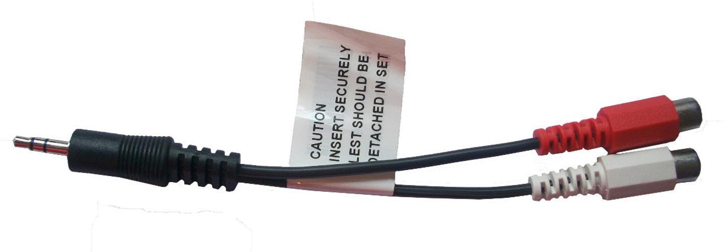 Cabo Adaptador P2 3.5mm Macho X 2 Rca Femea Áudio Estéreo - SKU: PRDFO6EAN1HHXX9Q