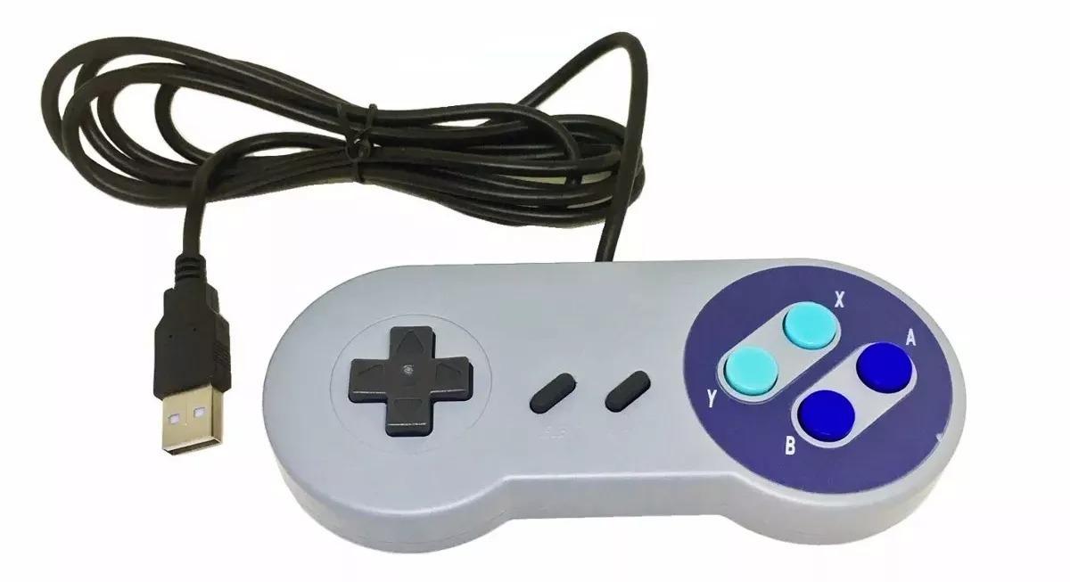 Controle Usb Super Nintendo Snes Para Pc Mac Raspberry Pi - SKU: PRDNDMPUPLVT52ZW