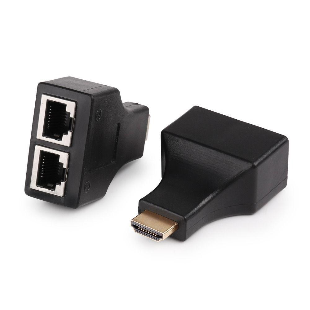 Extensor Hdmi 30 Metros 3D Via Cabo De Rede Utp Rj45 Cat5E/6 - SKU: PRDICABOZXUSM0TB