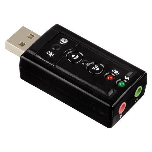 Placa Som Usb 7.1 Canais Notebook Computador Adaptador Áudio - SKU: PRDGNVU29VGZC2FK