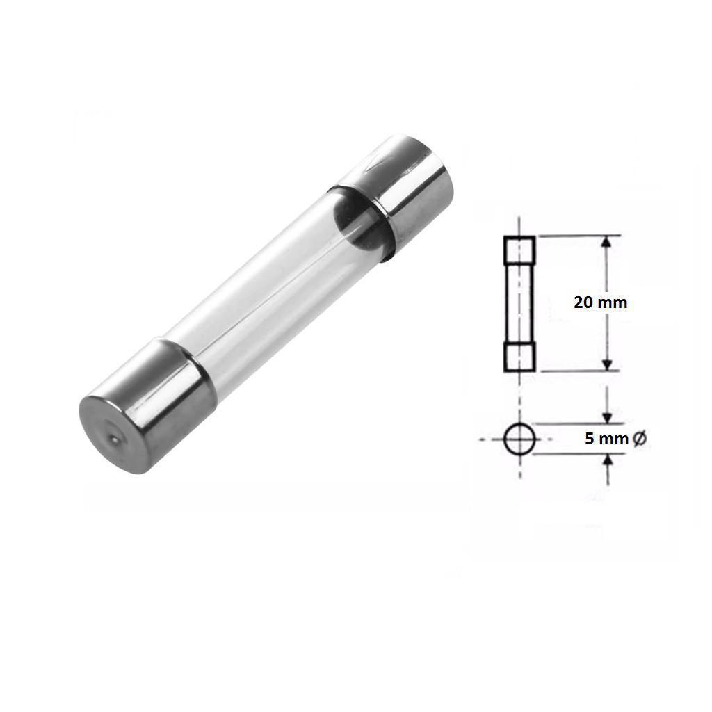 2 UNIDADES = Fusível de Vidro 10a / 5x20mm / Ação Rápida / 127V 250V / TKN FLG06 / Filtro de Linha / Régua Tomada / Prot - SKU: TRHJHTYJTJUYJTY