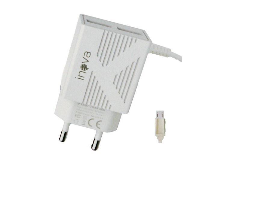 Carregador Turbo 2 Entradas Usb Inova - SKU: PRDT8ACAKMLC37PE