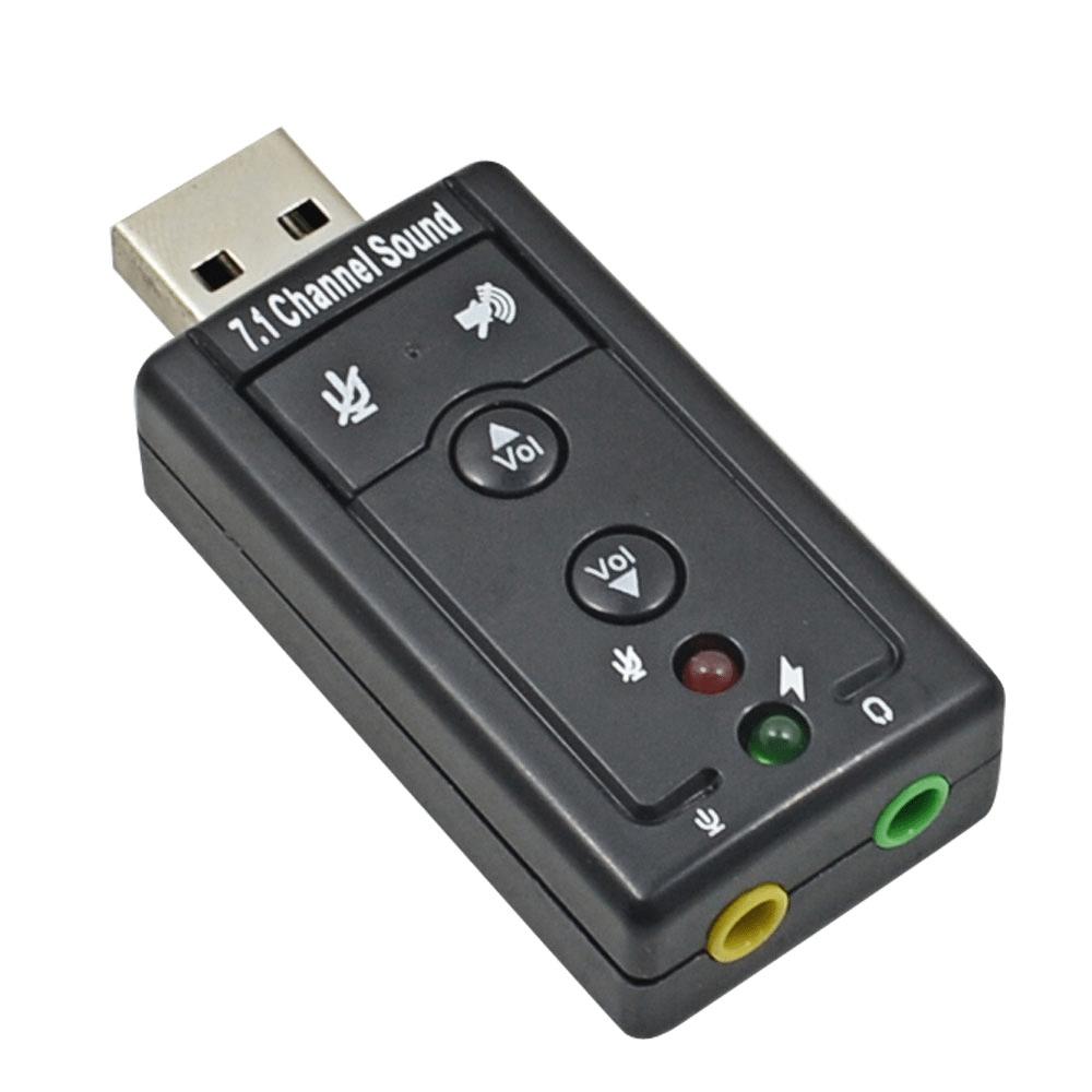 Placa De Som Adaptador 7.1 Usb Entrada P2 To Fone De Ouvido - SKU: PRDOW4G5QZ3U3BR4