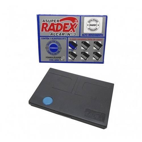 Almofada Carimbo N.3 A super Radex Cor Azul - SKU: PRDRP7Q7I650UK8L