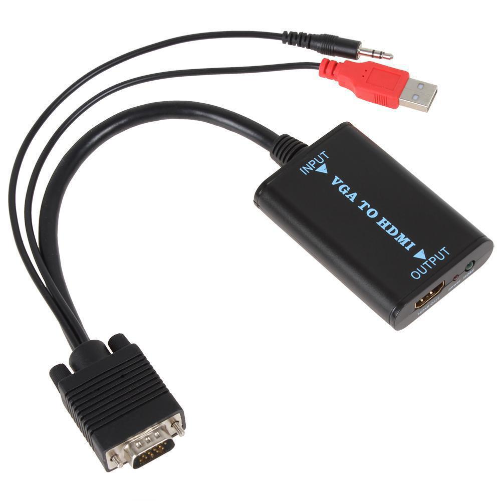 Cabo Conversor Vga Para Hdmi Com Áudio Usb Cirilo Cabos - SKU: PRDWSFVGJEN7NHFI