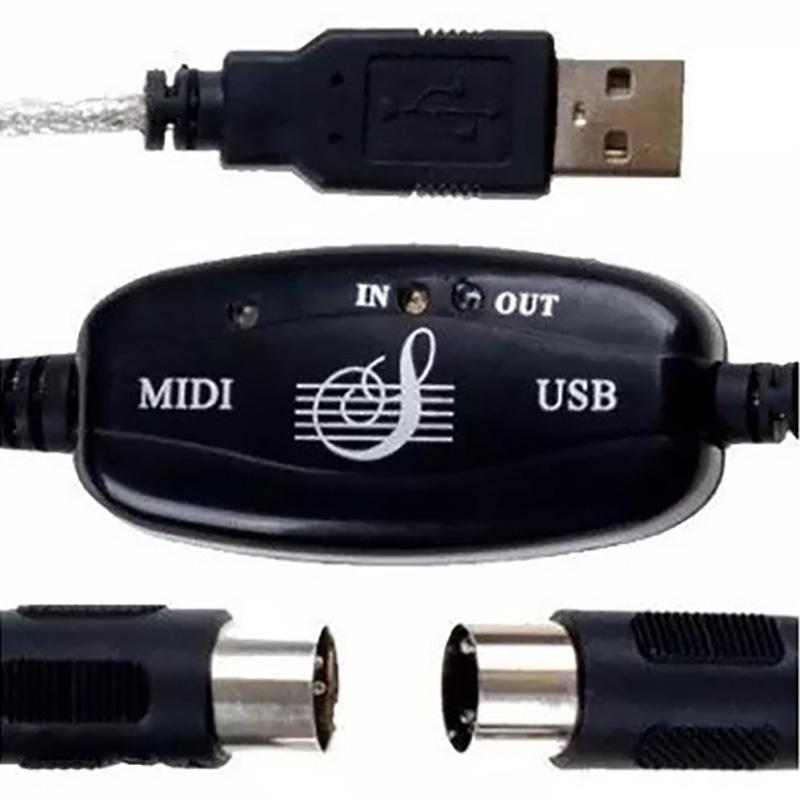 Cabo Midi-Usb Suporte Adaptador De Teclado Para Pc - SKU: 6015936848828tr