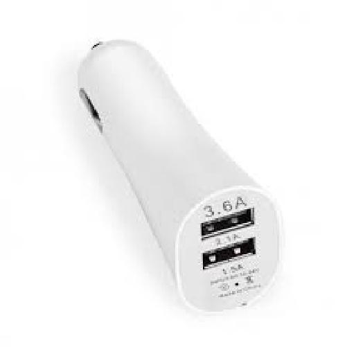 Carregador Veícular Duplo Usb Branco - I-Deal - SKU: PRDCMBQ0P4XBRBQX