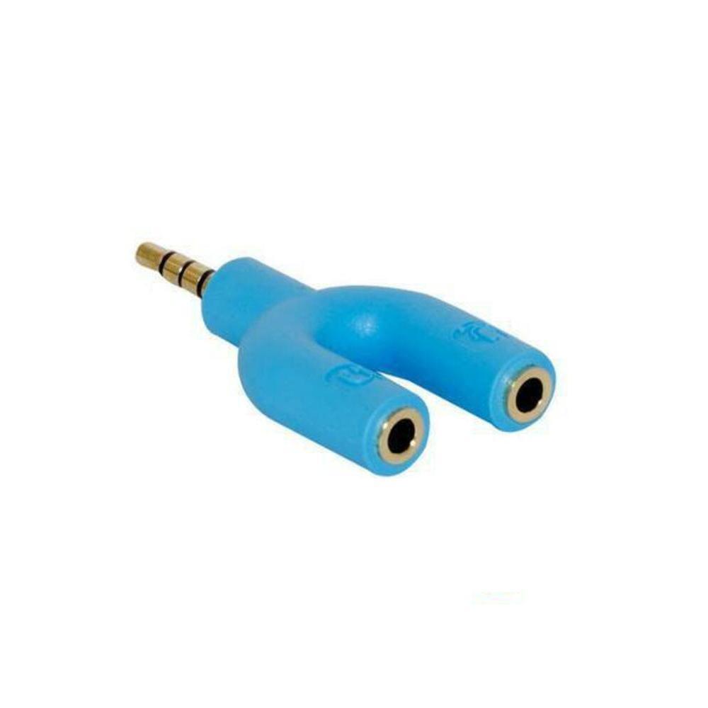 Adaptador De Áudio P2 X P3 P2 Fêmea Azul - SKU: PRD2BUK7A5EV2GTQ