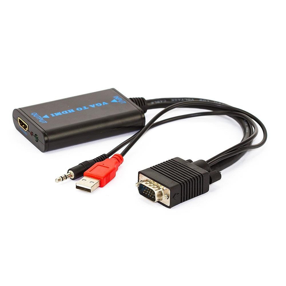 Cabo Conversor Vga Para Hdmi Com Áudio Usb - SKU: PRD6D6BBRE1UQOBQ