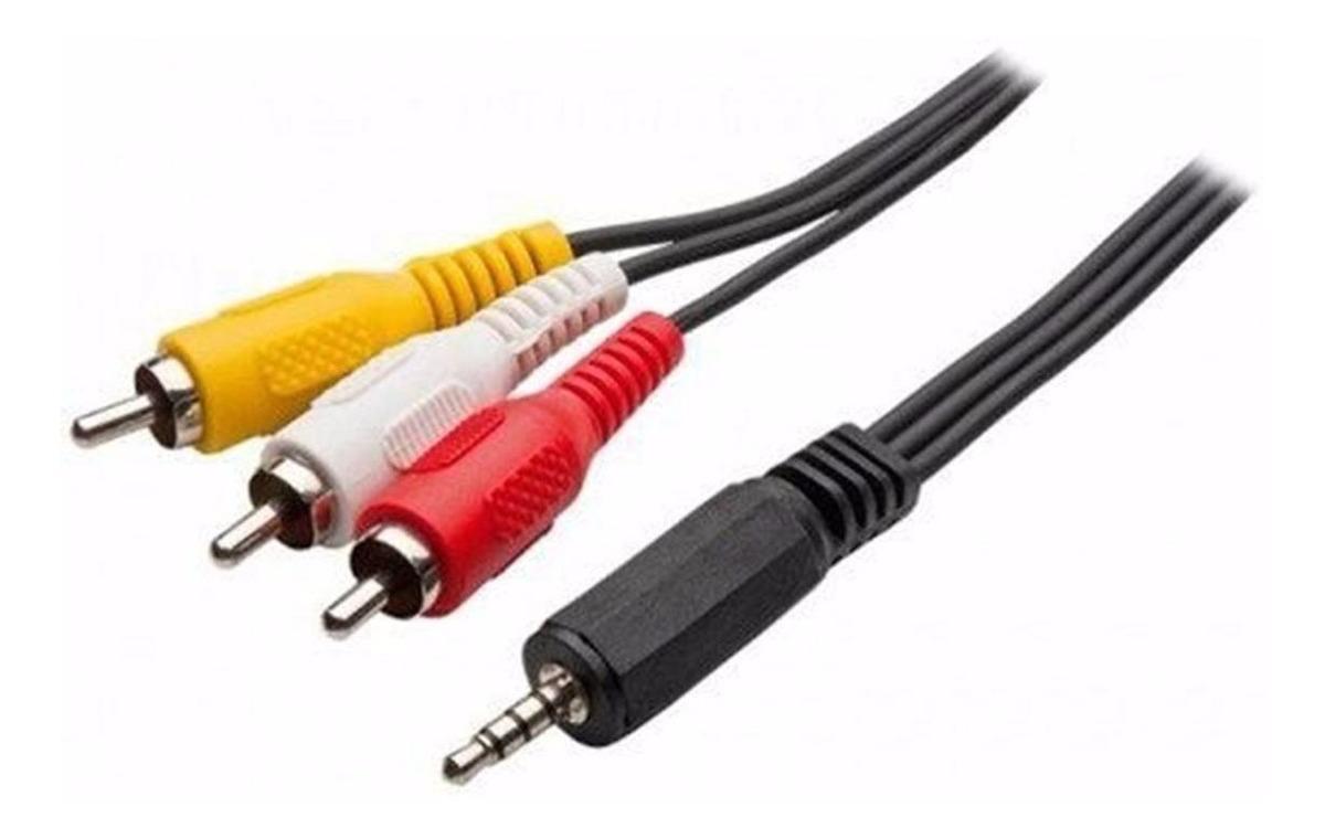 Cabo Áudio Auxiliar P2 3Rca Para Dvd Celular P2 Tv De Tubo - SKU: PRDVG2Q64B0ZYFCU